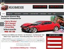 Tablet Screenshot of megacarwreckers.com.au